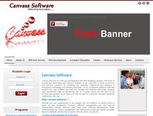 Tablet Screenshot of canvasssoftware.com
